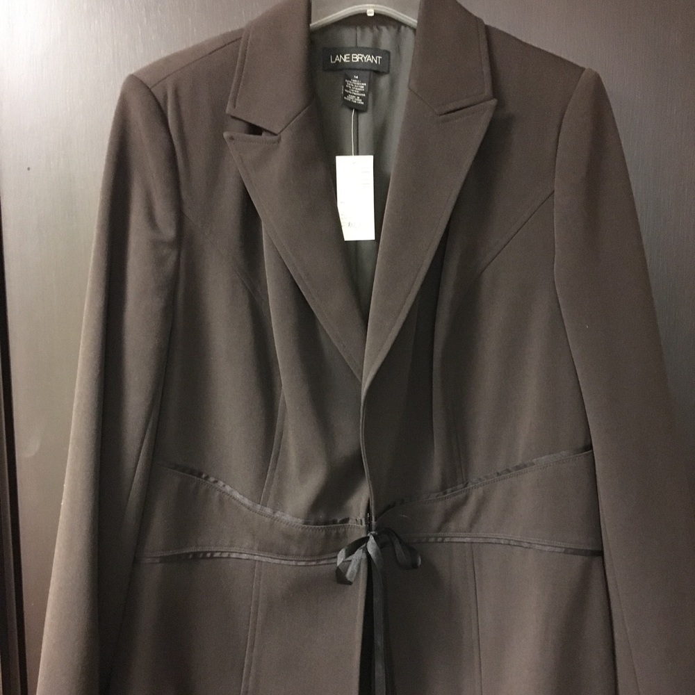 Chocolate brown suit jacket Lane Bryant